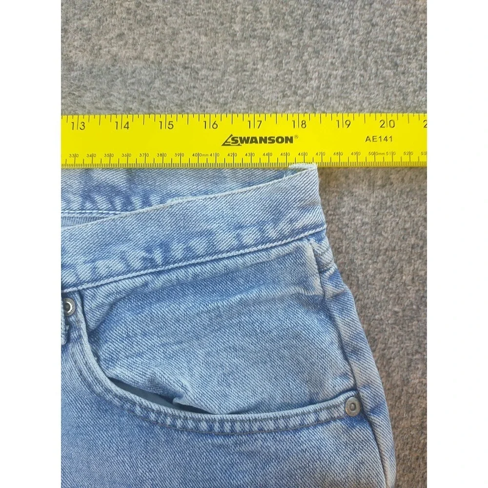 Wrangler Hero Authentic Jeans Mens 36x31 Light Wash Straight Leg Denim 976T1SB